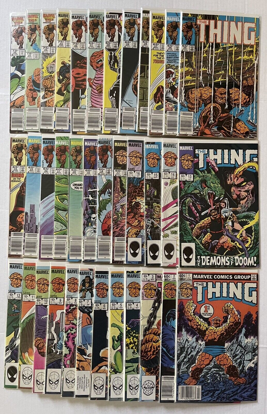 The THING #1-36 Complete (Marvel 1983) #35 1st Ms Marvel “Sharon Ventura”  NICE