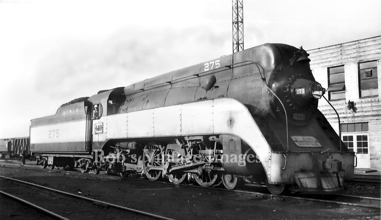Louisville & Nashville L&N Railroad Steam Locomotive 275 Streamline Art Deco    