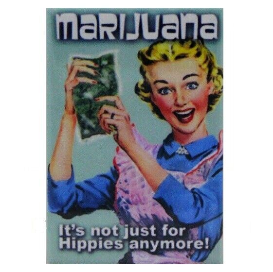806 - Funny Marijuana For Hippies Fridge Refrigerator Magnet