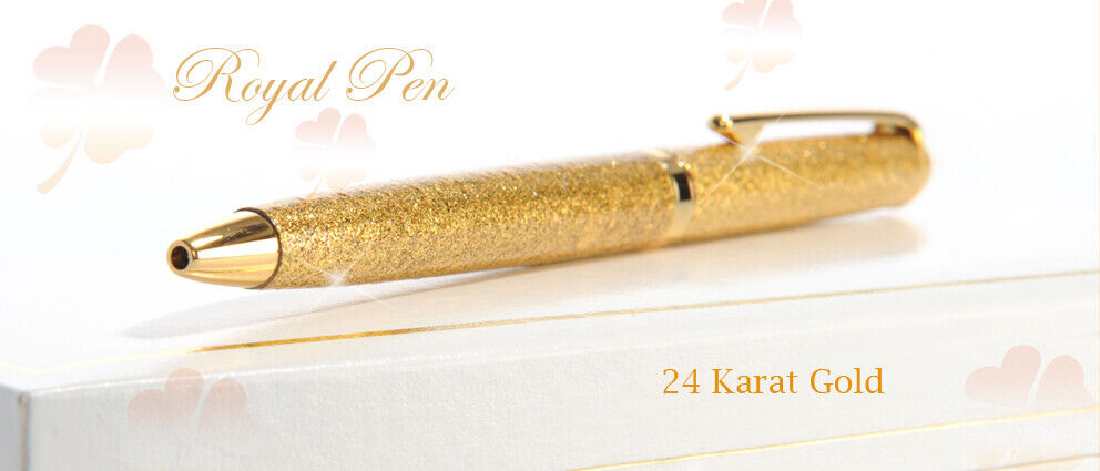 Royal Pen Full Body of 24K Crafted by Real Pure Gold Powder Special Edition 