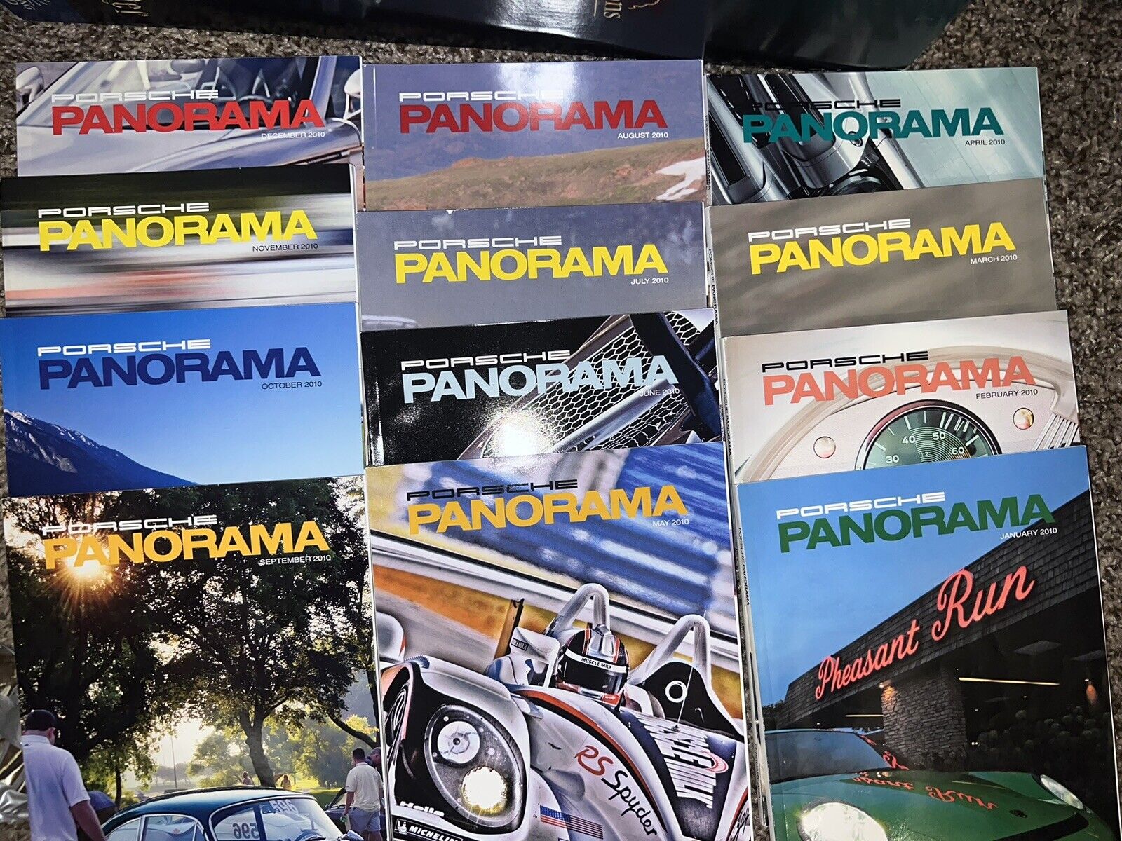 2010 Porsche Panorama Magazines (All 12 Issues)