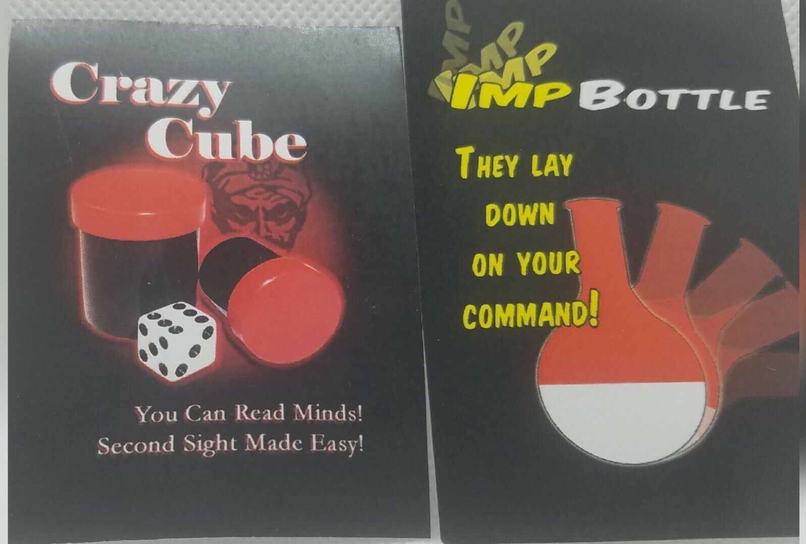 Imp bottles Obeys only you & Crazy Cube 2 Royal Magic tricks new in package