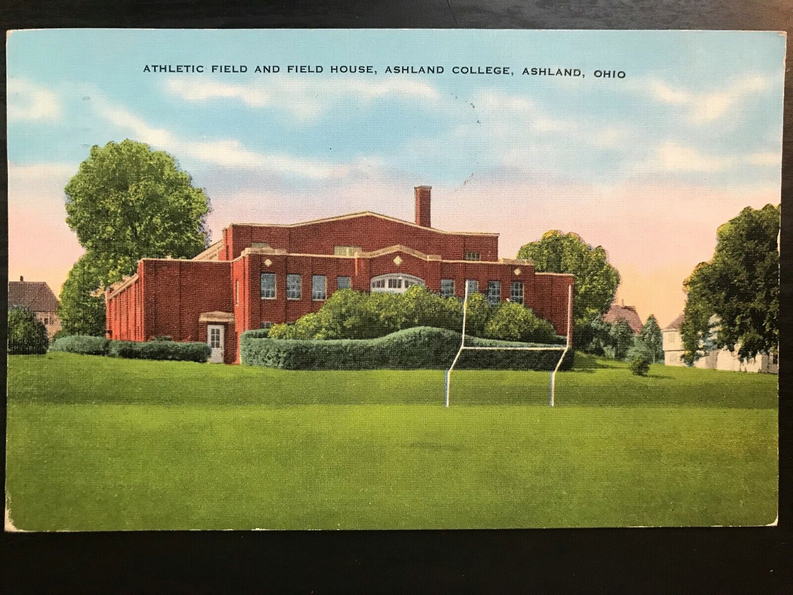 Vintage Postcard 1948 Athletic Field House Ashland College Ohio (OH)