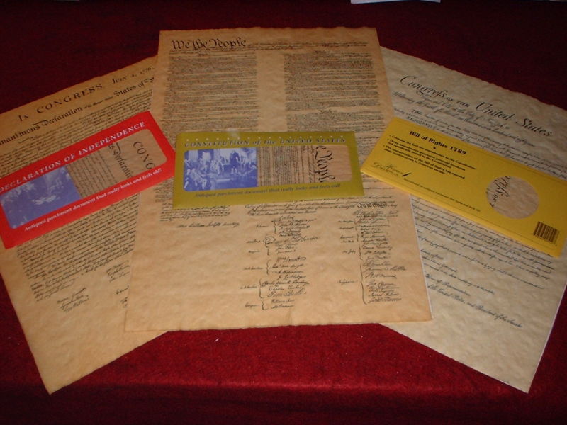 Declaration, US Constitution, Bill of Rights,3 Individual Freedom Document Set*,