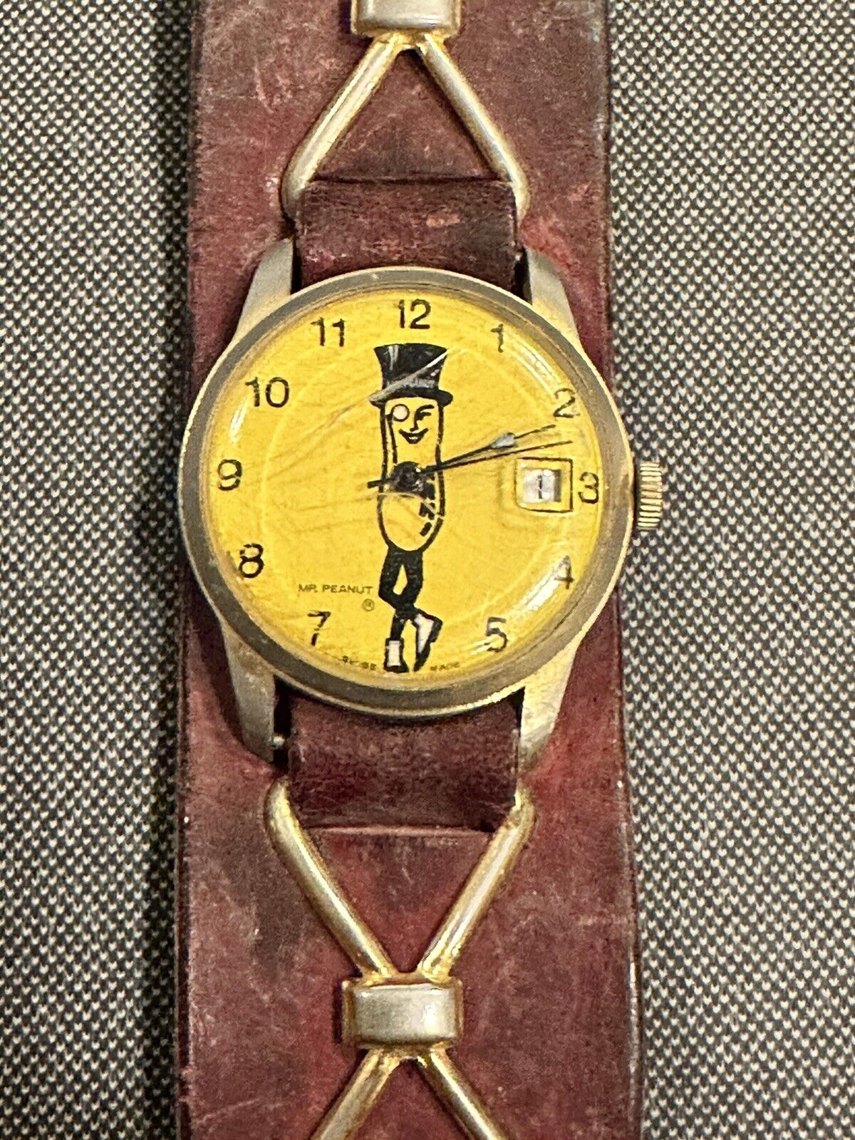 Vintage 1974 Planter’s Mr. Peanut Swiss Made Watch  
