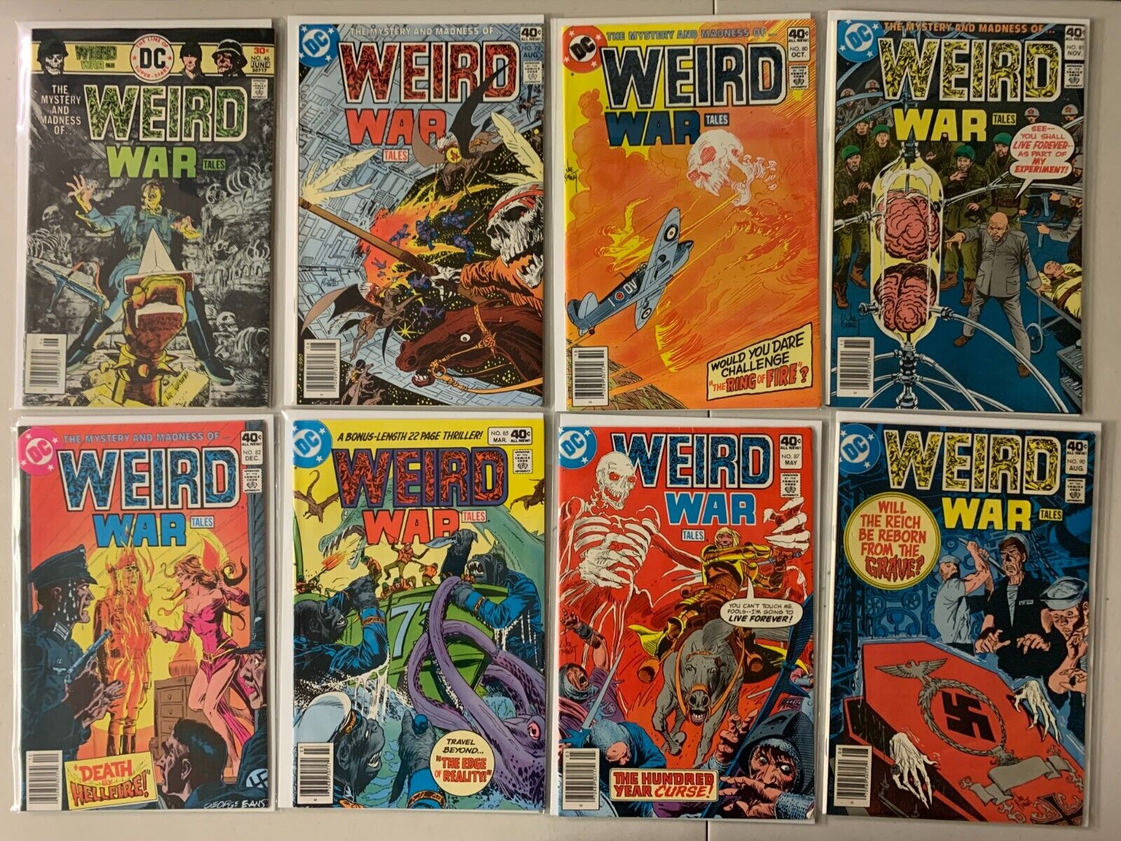 Weird War Tales comics lot #46-121 14 diff avg 5.0 (1976-83)