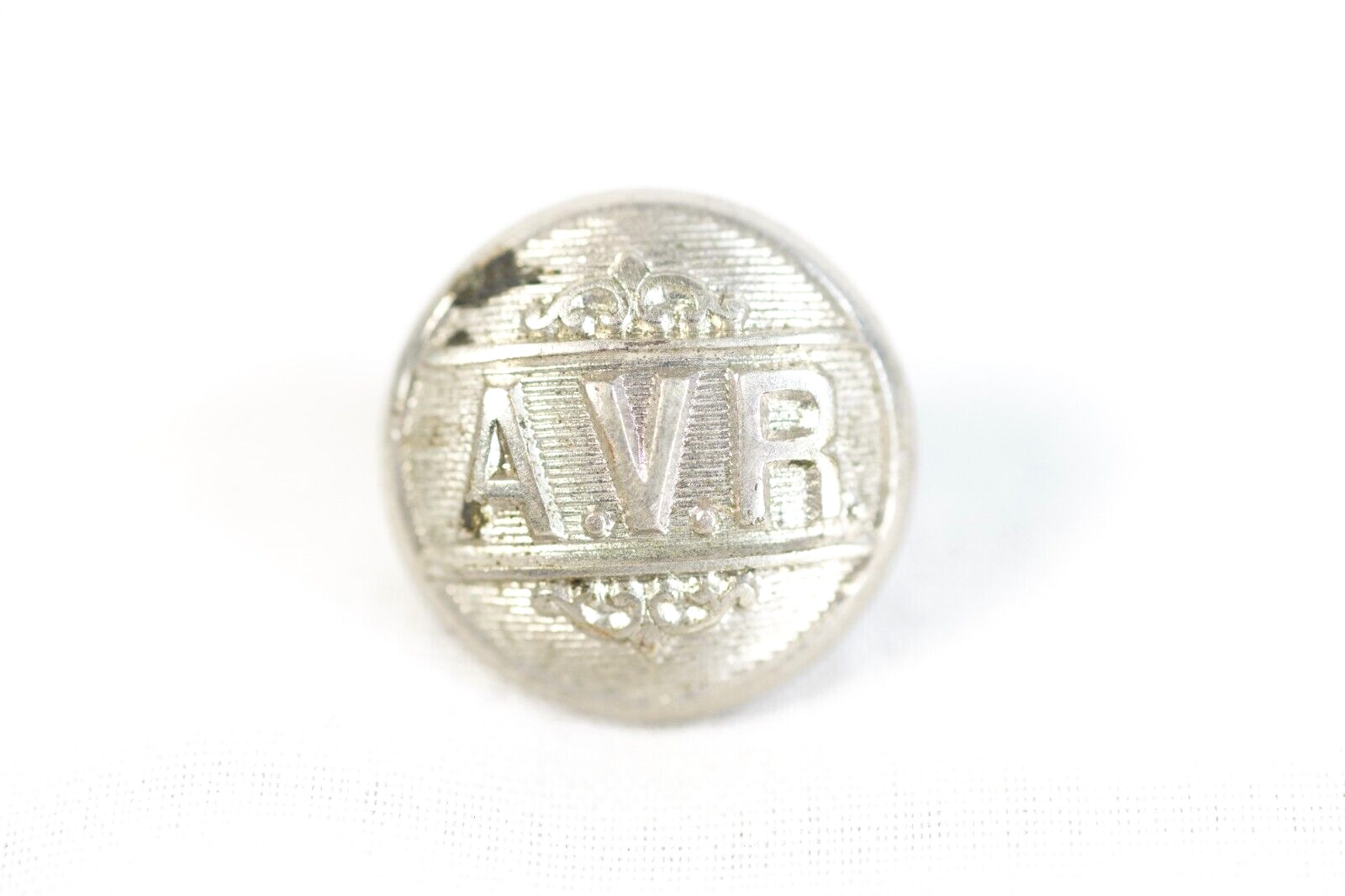 Rare AVR Allegheny Valley Railroad Cuff Button 14.5mm Wannamaker & Brown Shank