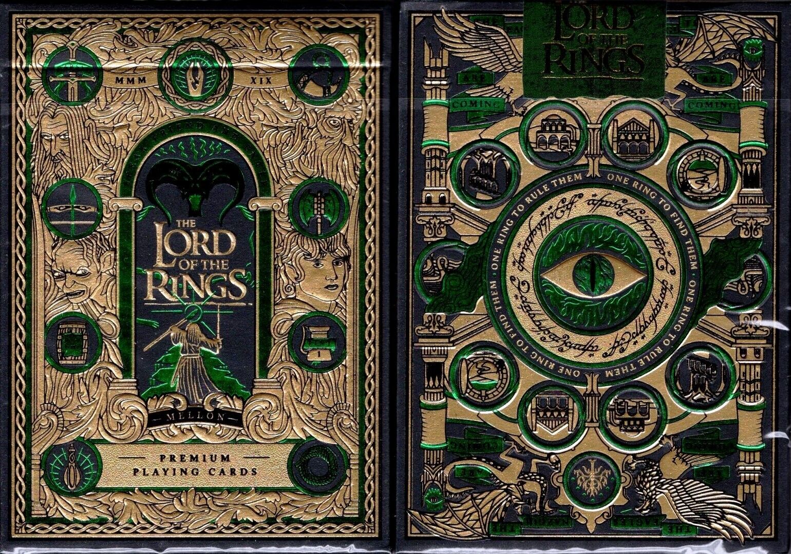 Lord of the Rings Playing Cards Poker Size Deck USPCC theory11 Custom Limited
