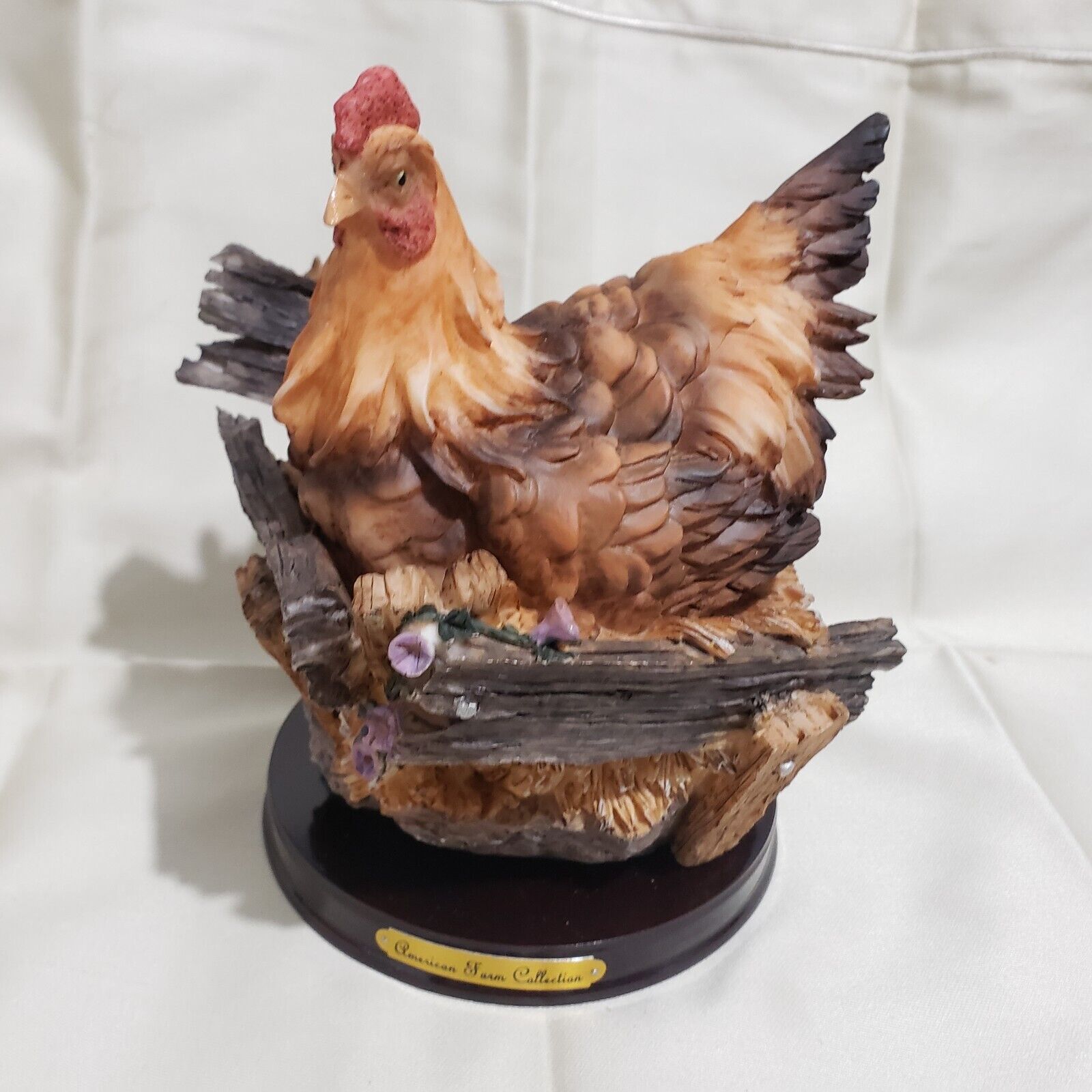 AMERICAN FARM COLLECTION Chicken Figurine Statue 7\