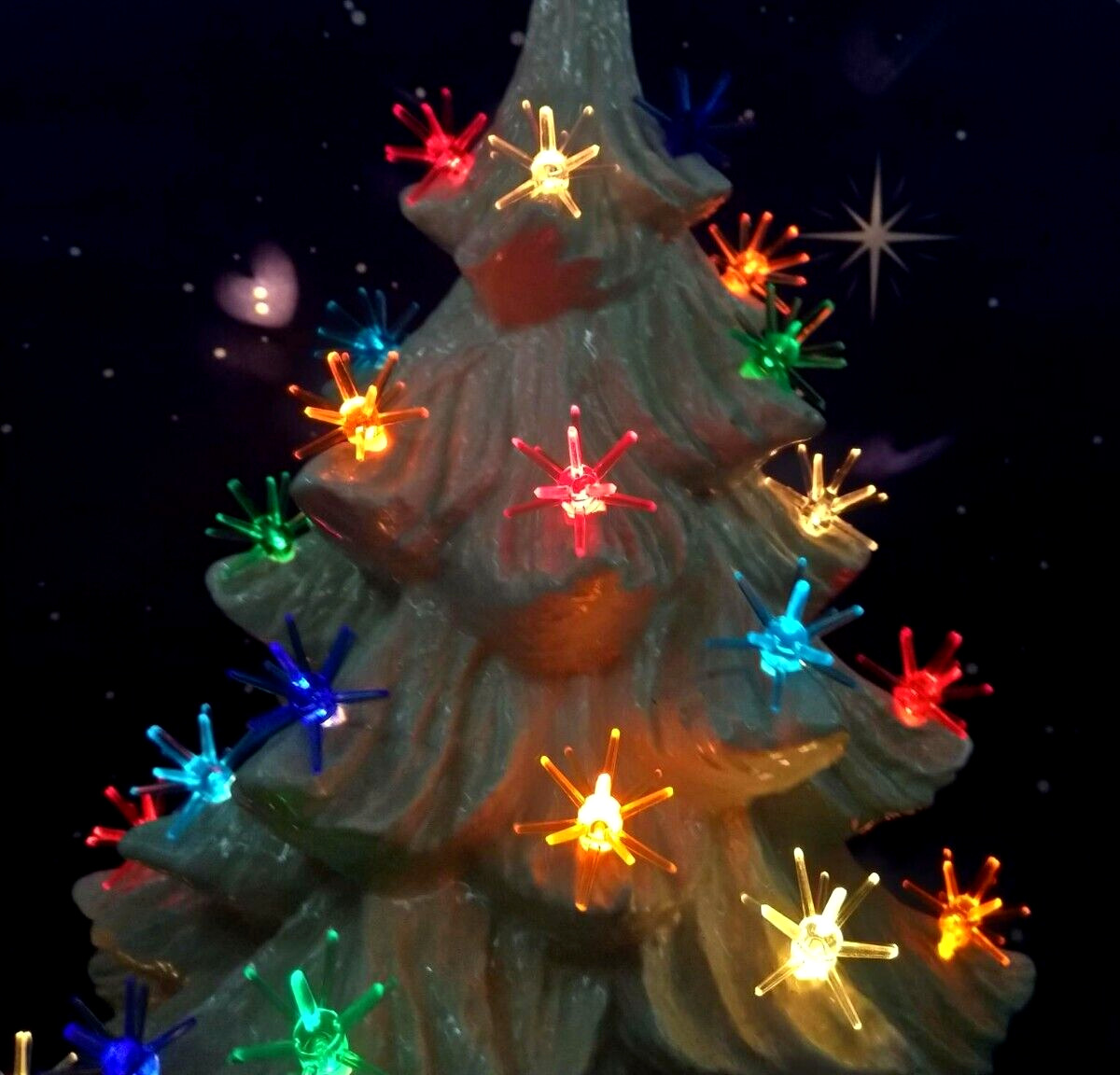 25 Sputnik Bulbs 6 Colors for Ceramic Christmas Tree Lights *NEW*