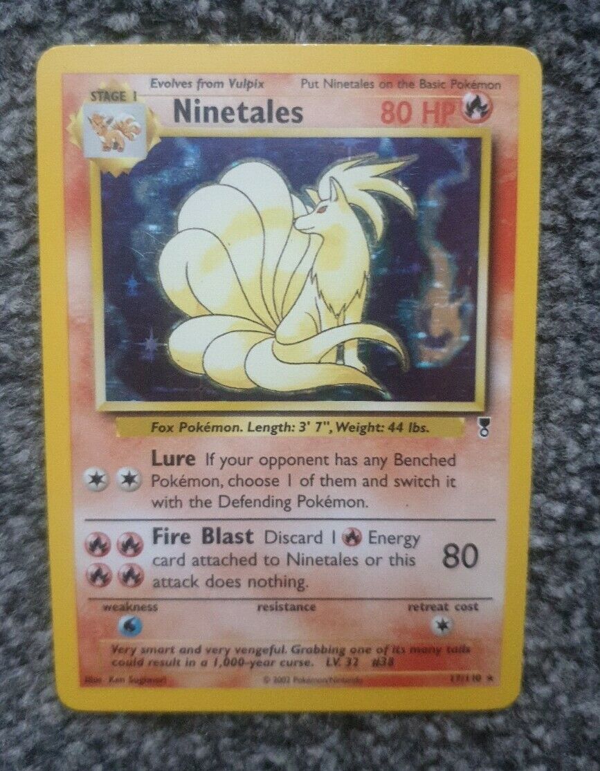 Rare Pokemon legendary collection Ninetails holo #17 in mint condition 