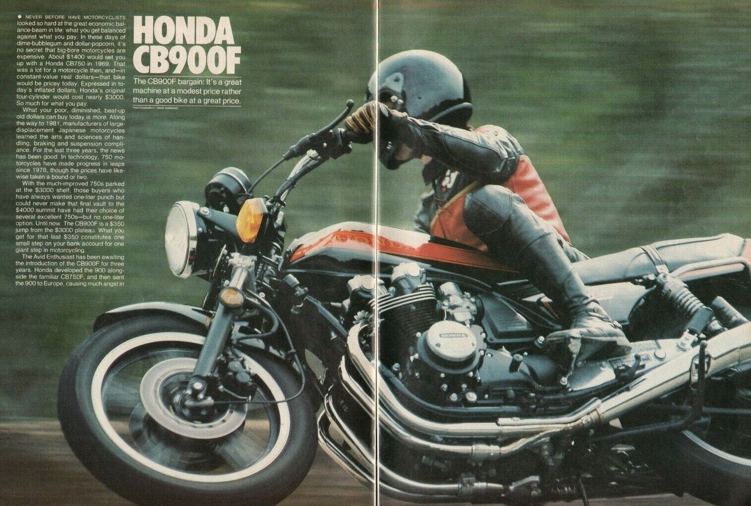 1981 Honda CB900F - 7-Page Vintage Motorcycle Road Test Article