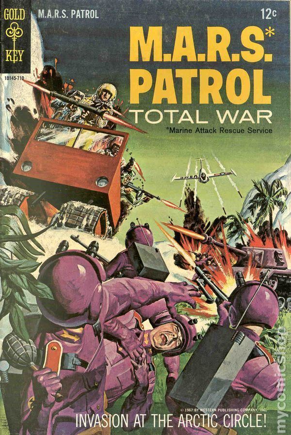 Mars Patrol Total War #4 GD/VG 3.0 1967 Stock Image Low Grade