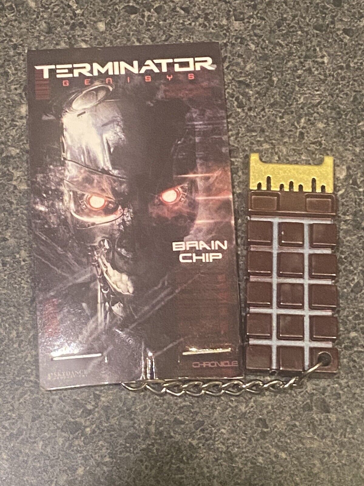 Terminator Genisys Brain Chip Keychain  Loot Crate Exclusive - NEW