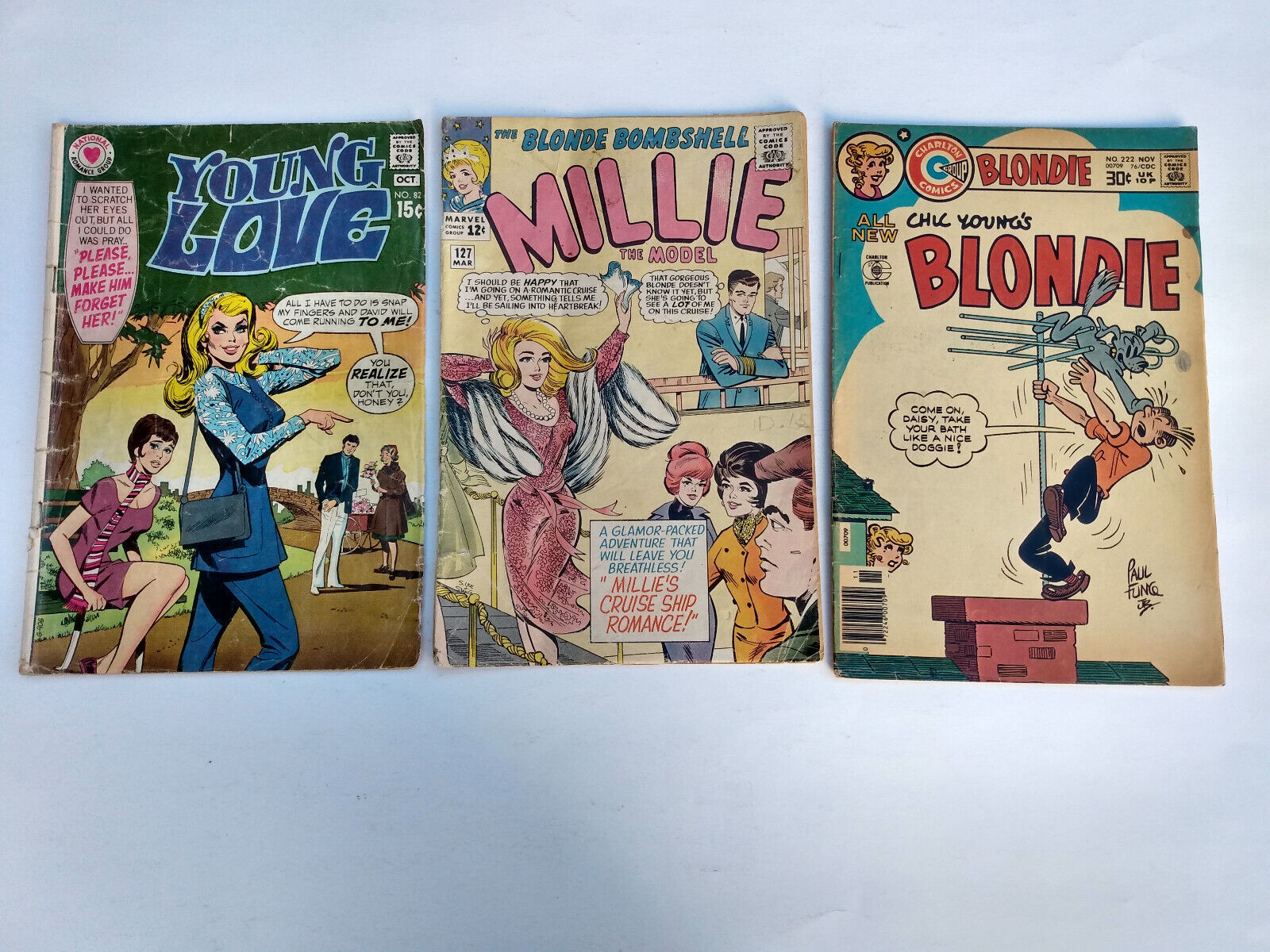 Romance Vintage Comics Lot Classics Millie the Model Blondie Young Love