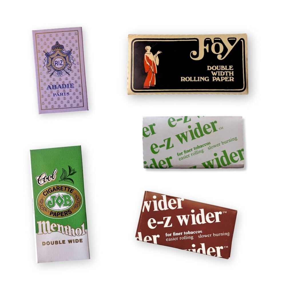 JOB Vtg Rare NOS LOT OF 5 Rolling Papers, Free Sticker Free domestic shipping