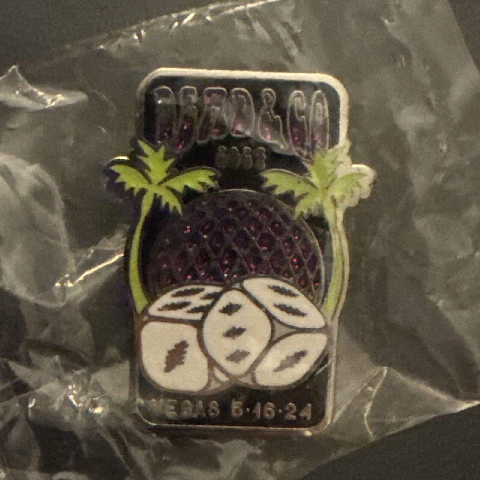 Rare 2024 The Sphere Las Vegas Dead And & Company Forever 5/16/24 Event Dice Pin