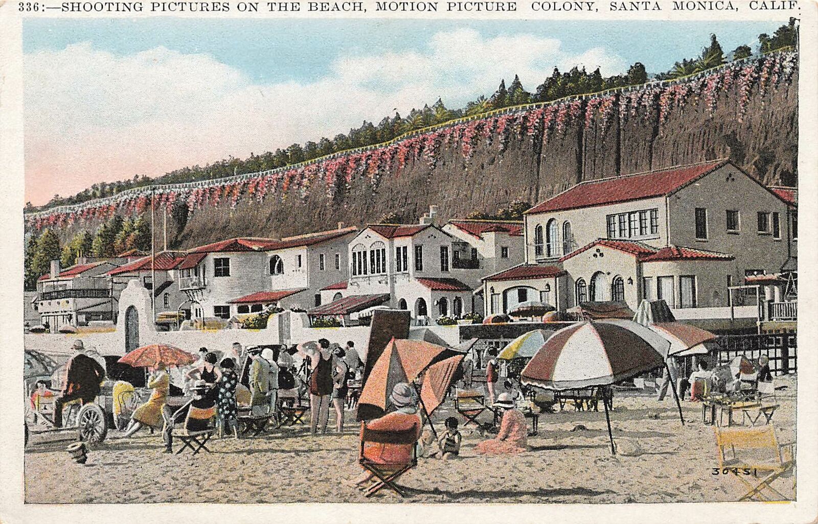 California, CA, Santa Monica, Shooting Pictures, Motion Picture Colony Postcard