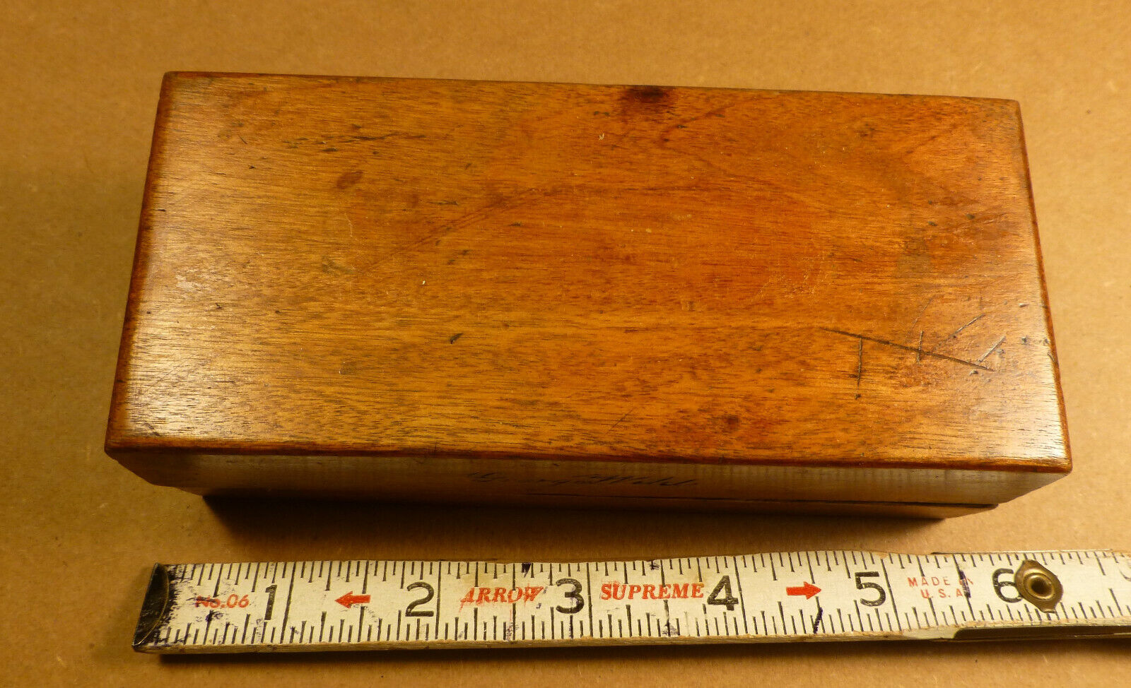 Vintage Sharpening Stone in a Nice Wooden Box  - BEST OFFER