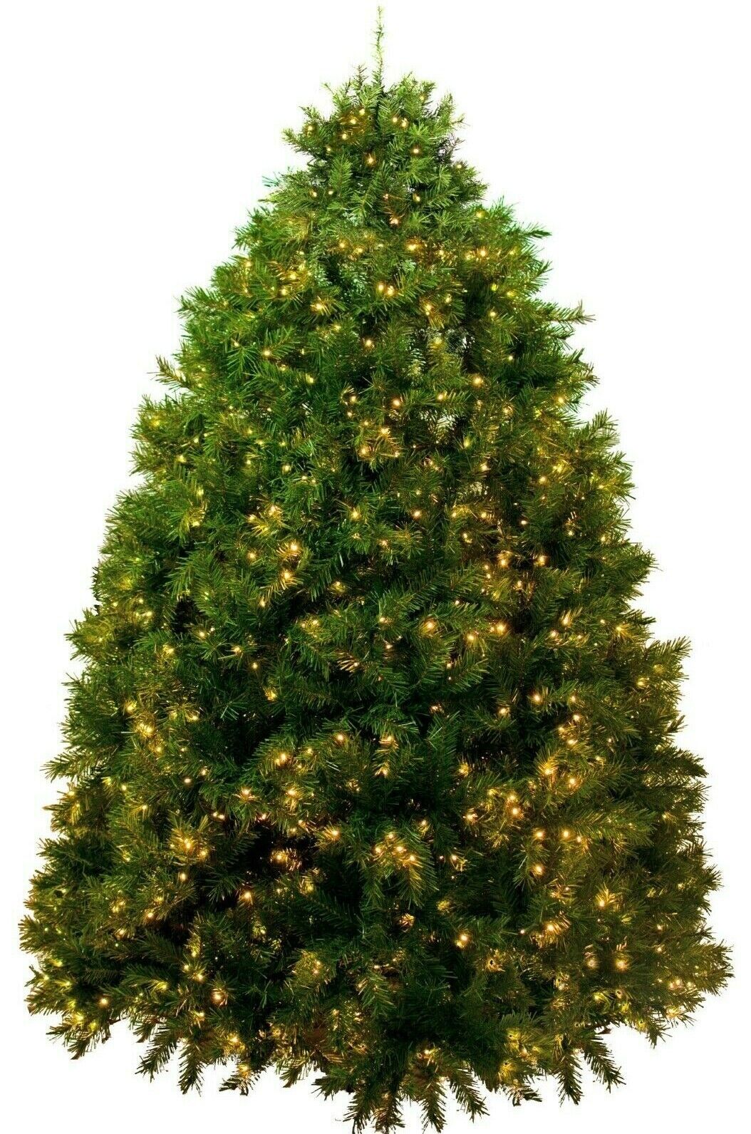 6.5FT Premier Pine Christmas Trees Pre-Lit with LED Warm White Steady Lights