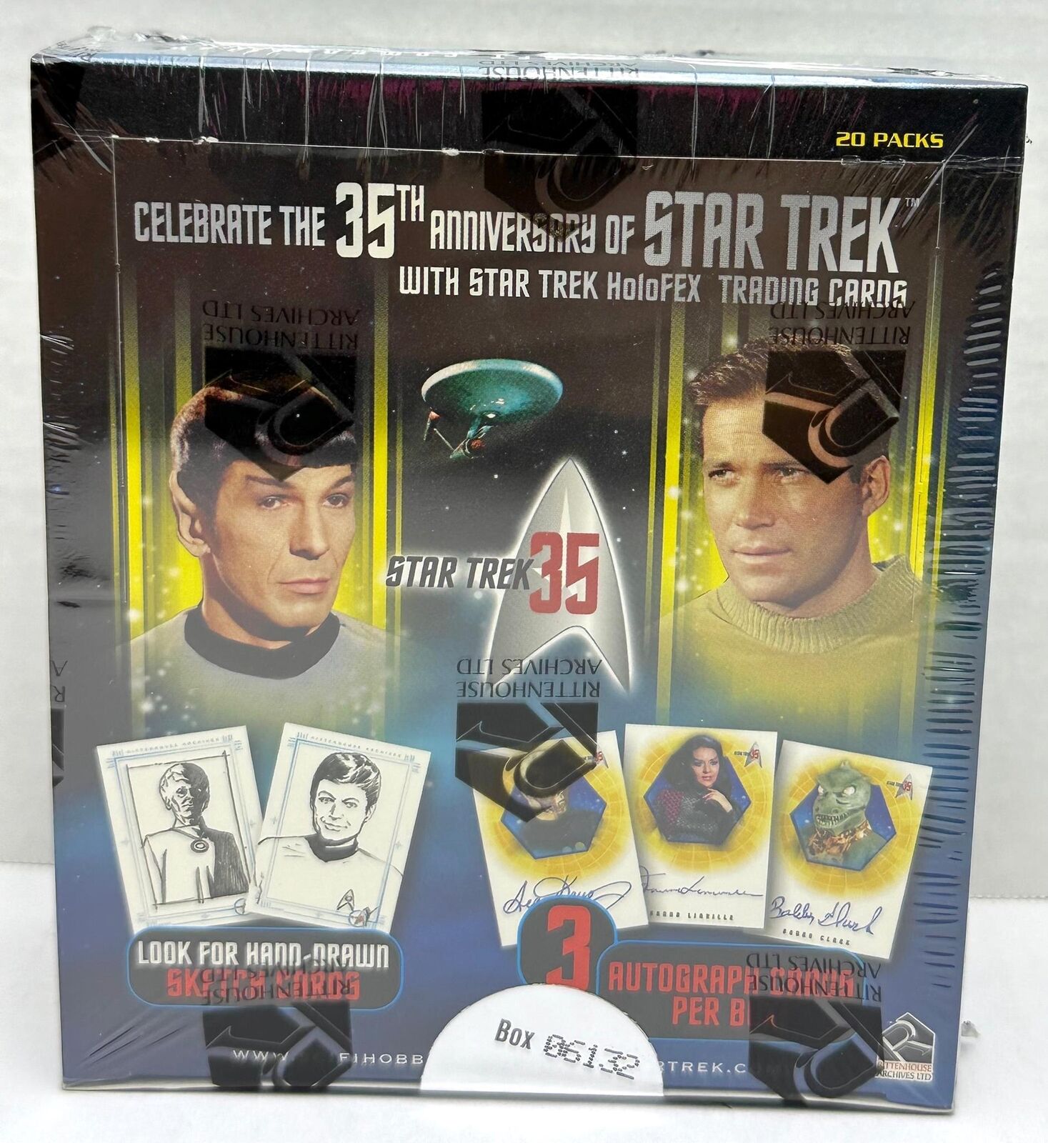 2001 Star Trek 35th Anniversary Original Series HoloFEX Trading Card Box Sealed