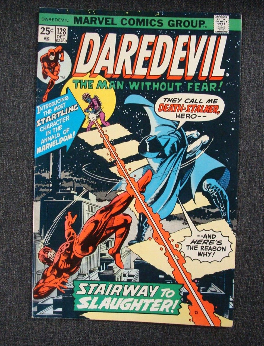Marvel Daredevil #128 Death-Stalker App 1976