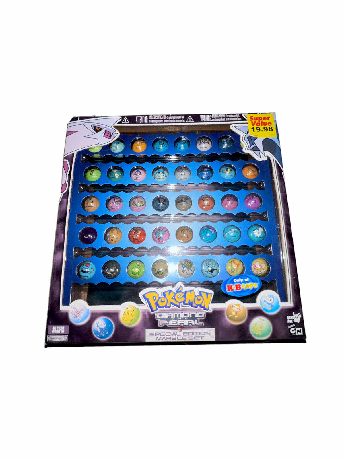 Pokemon Diamond And Pearl Special Edition Marble Set, 40 Marbles, UNOPENED