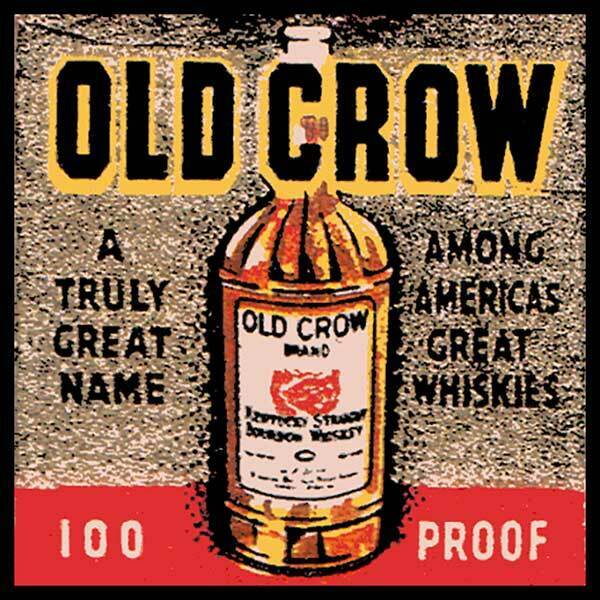 Old Crow Whiskey Fridge Magnet