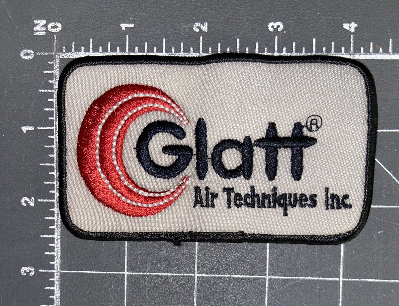 Glatt Air Techniques Inc. Logo Advertising Patch Ramsey NJ Pharmaceutical Fluid