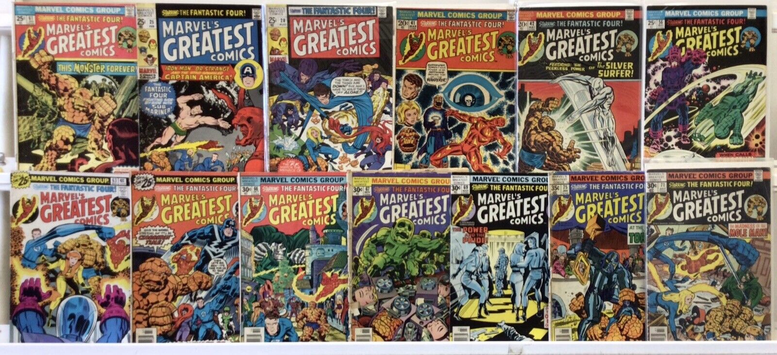 Marvel Comics - Lowgrade Marvel’s Greatest Comics - Comic Book Lot of 13