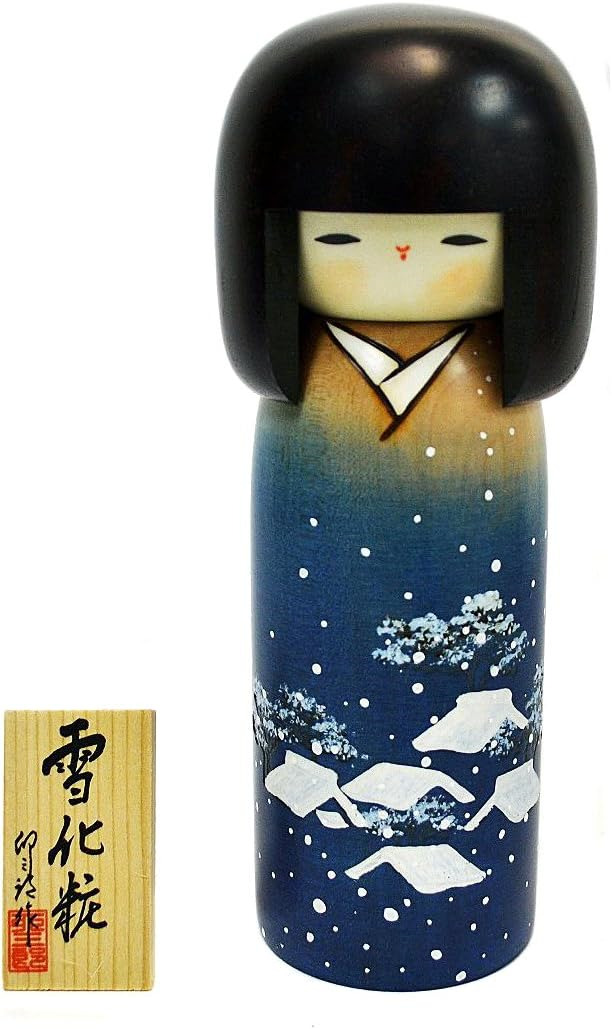 Aeiniwer Usaburo Sosaku Kokeshi Doll Yukigeshou Made in Japan