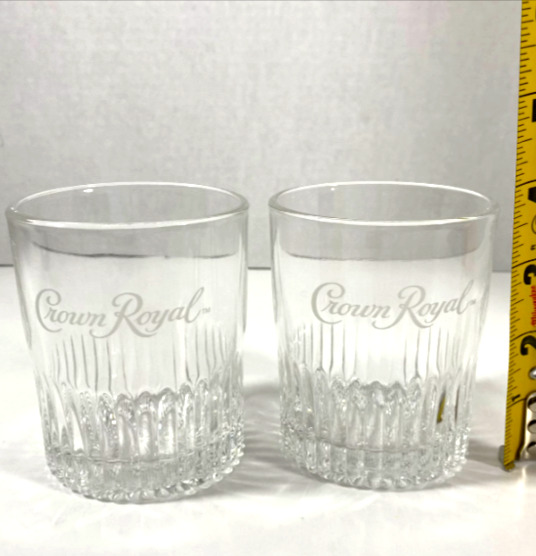 Crown Royal Limited Edition Established 1939 (SET OF 2) Whiskey Rocks Glasses