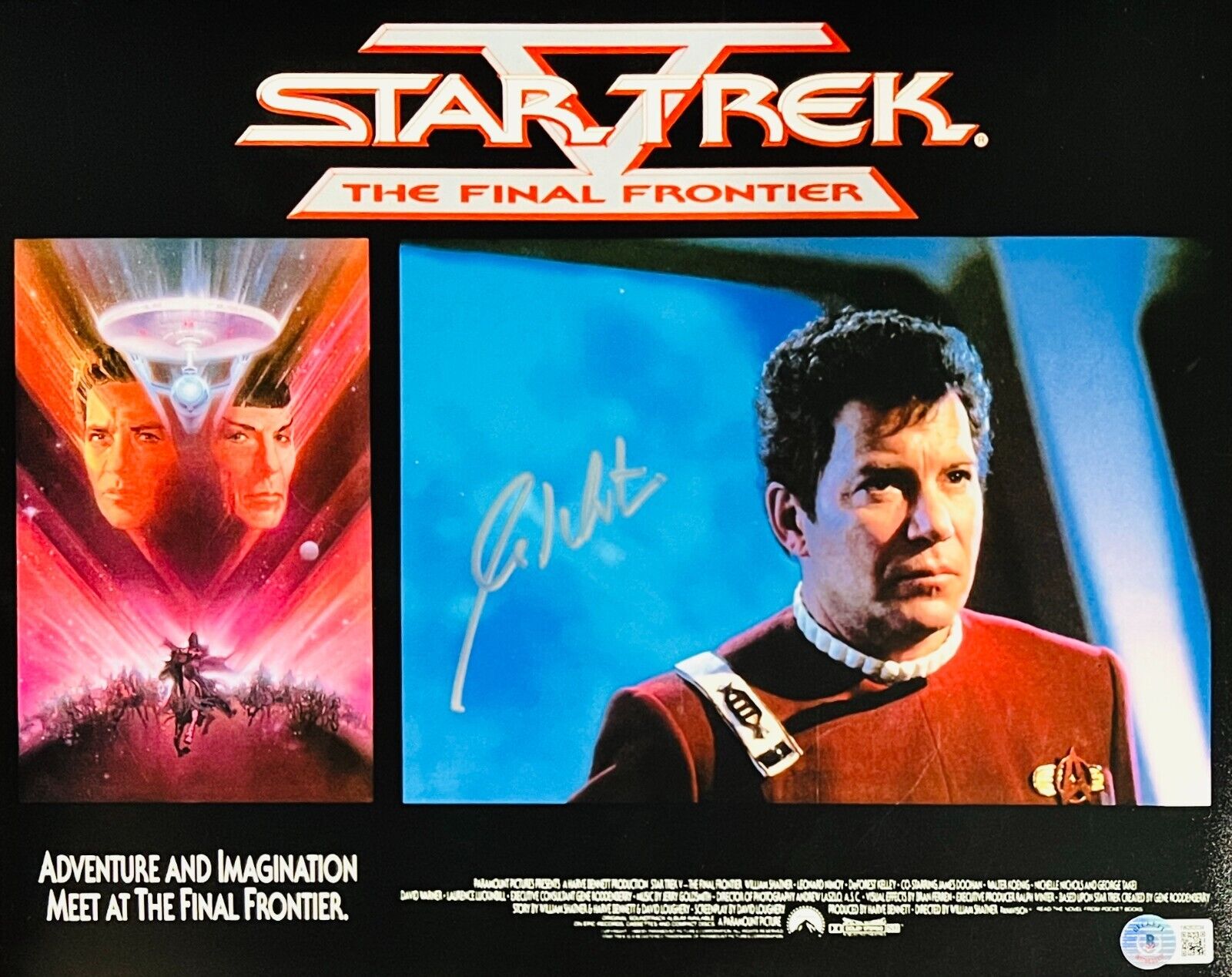 William Shatner Signed 11x14 Star Trek Captain Kirk Photo Beckett BAS Witnessed