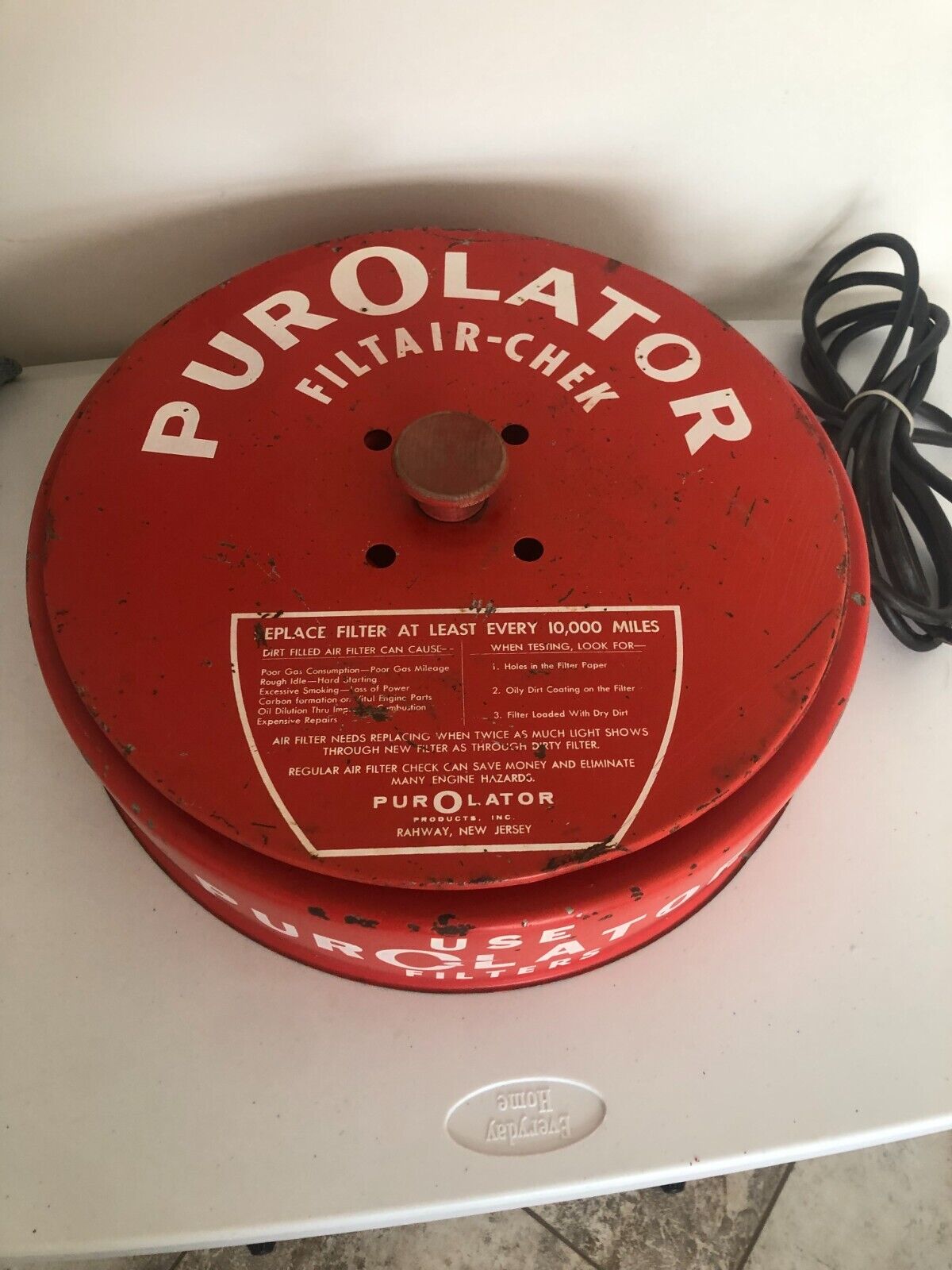 Vintage 1950's Purolator Filtair-Chek Air Filter 15