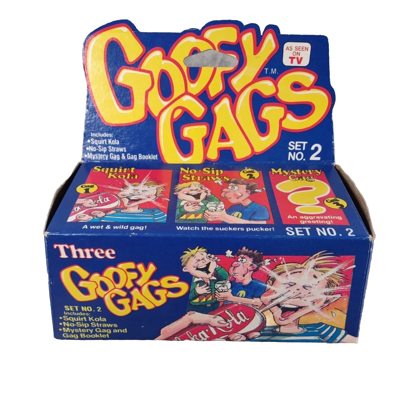 Vintage RARE Goofy Gags Joka-Kola (Coca-Cola) Squirt Can ~ Spearhead 1981 + Box