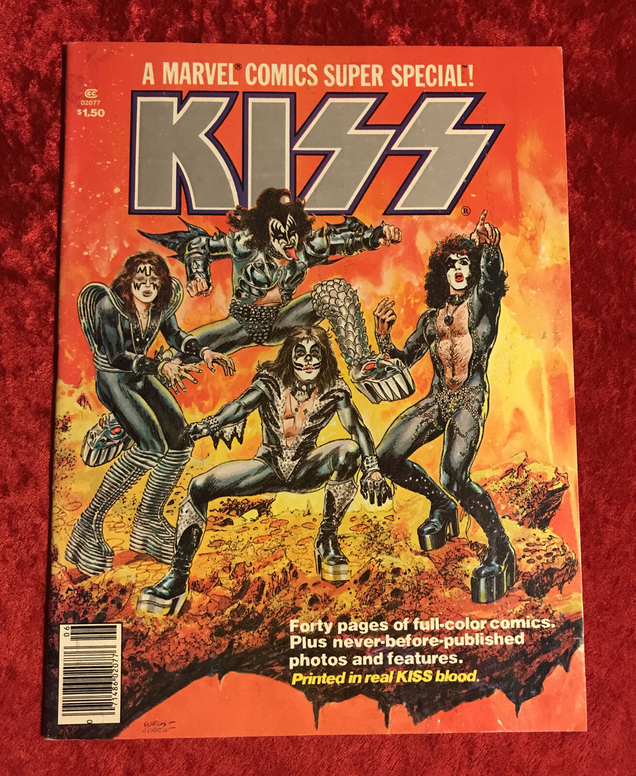 KISS MARVEL COMICS SUPER SPECIAL #1 Blood Comic 1977 Nice Complete