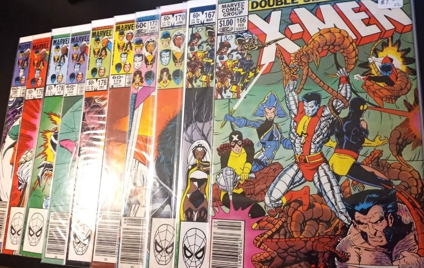 Lot of 10 Uncanny X-Men Issues #166,167,170,172,174,176-180