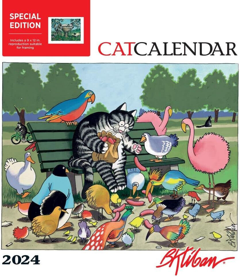 Kliban Cat 2024 Catcalendar Special Edition Wall Calendar NEW
