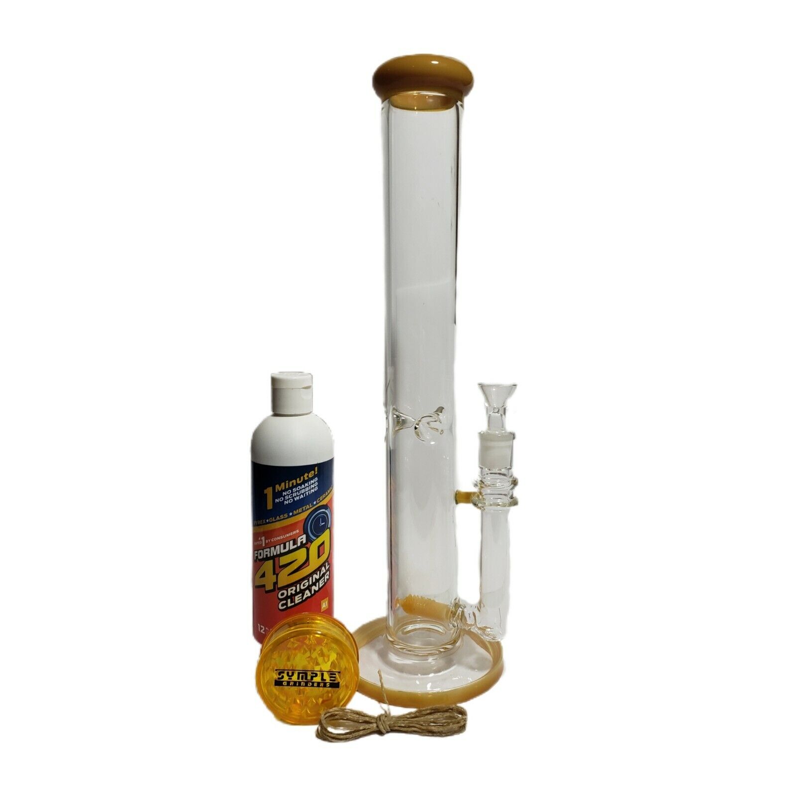 Tobacco waterpipe bundle waterpipe rig set grinder cleaner wick everything shown
