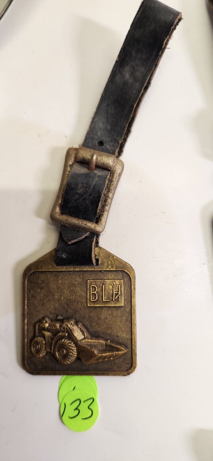 VINTAGE ADVERTISING EQUIPMENT WATCH FOB TRACTOR CAT EXCAVATING CONSTRUCTION 165