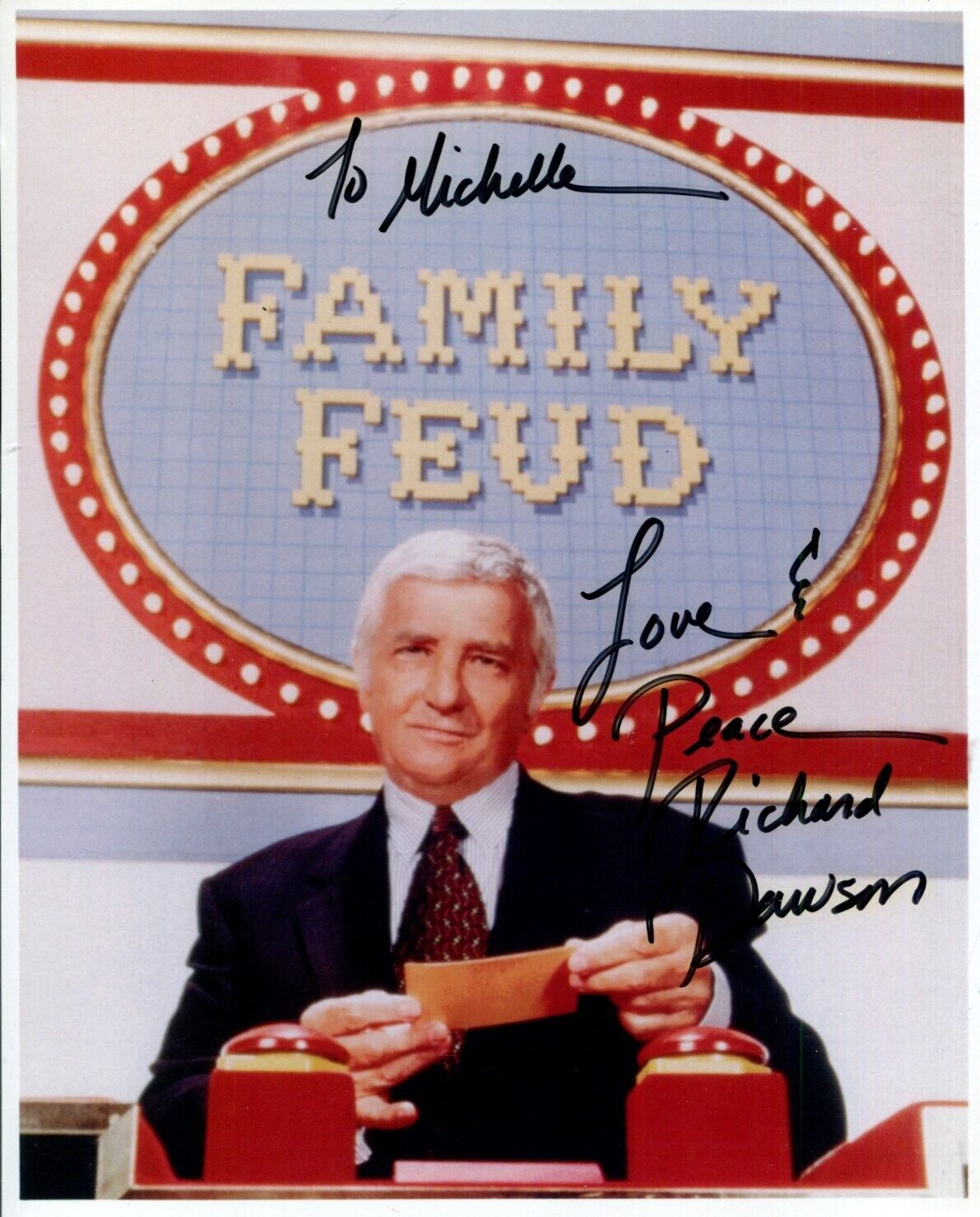 Richard Dawson Hogan\'s Heroes Family Feud Outer Limits Signed Autograph Photo