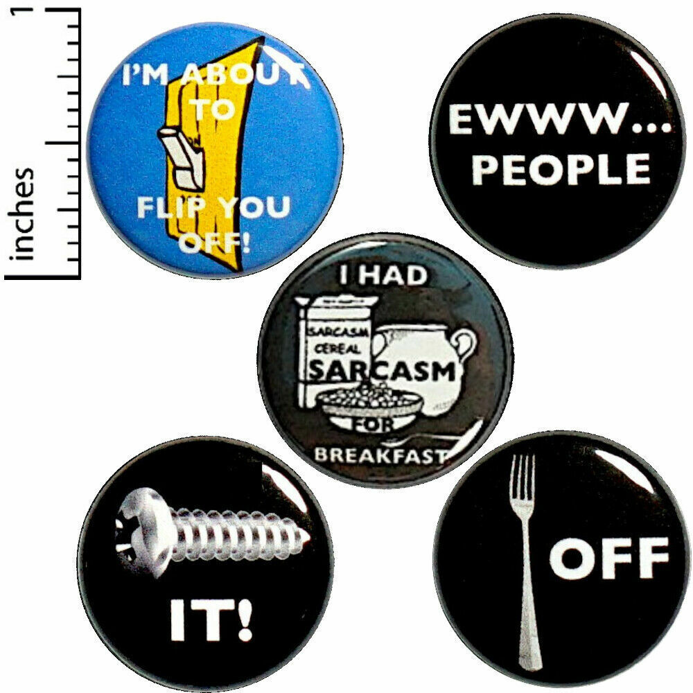 Sarcastic Fridge Magnets Sarcasm Sarcastic Gift Set Funny Magnet 5 Pack 1\