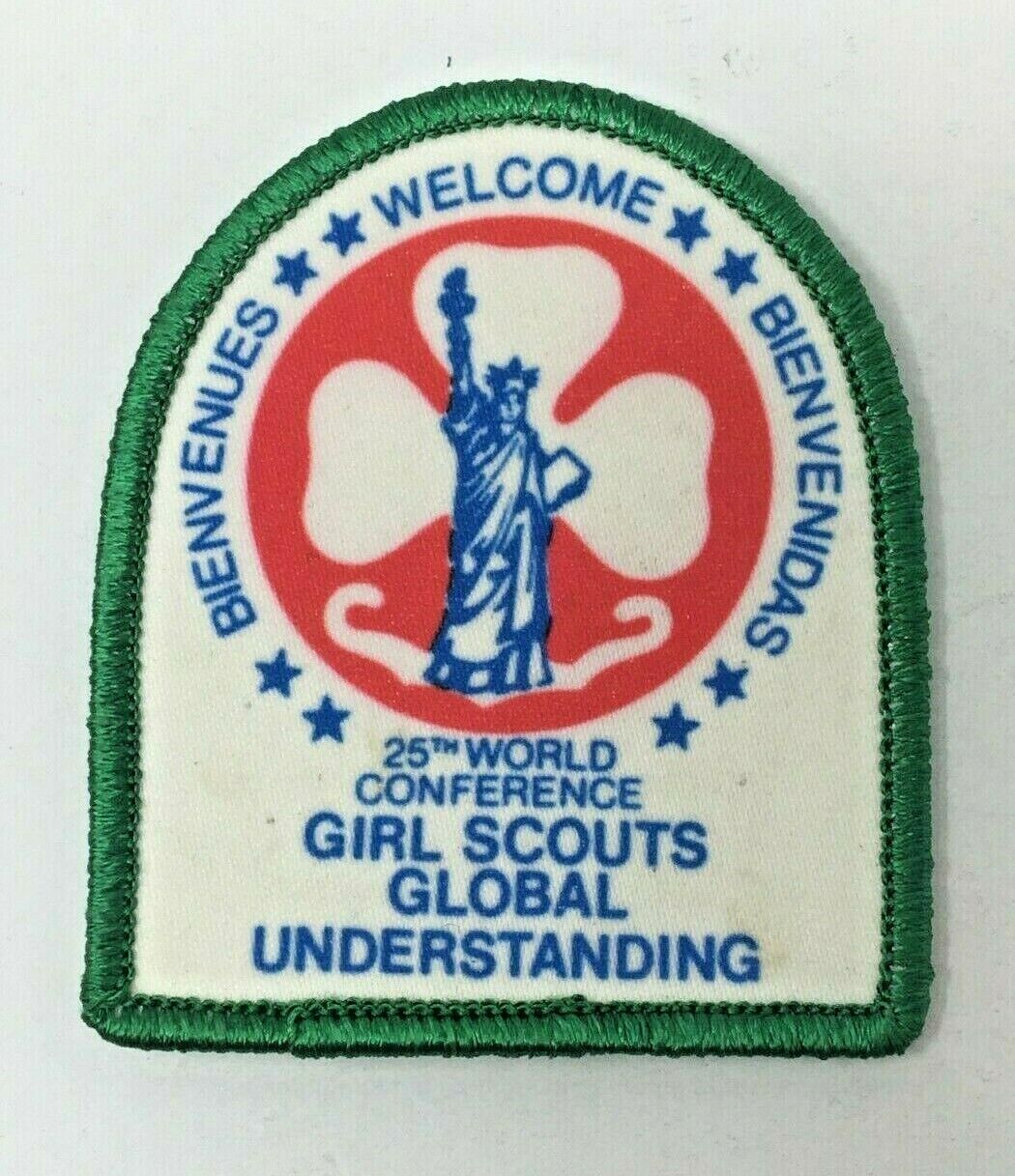 PATCH GSA Girl Scouts 25th World Conference Global Understanding Welcome Liberty