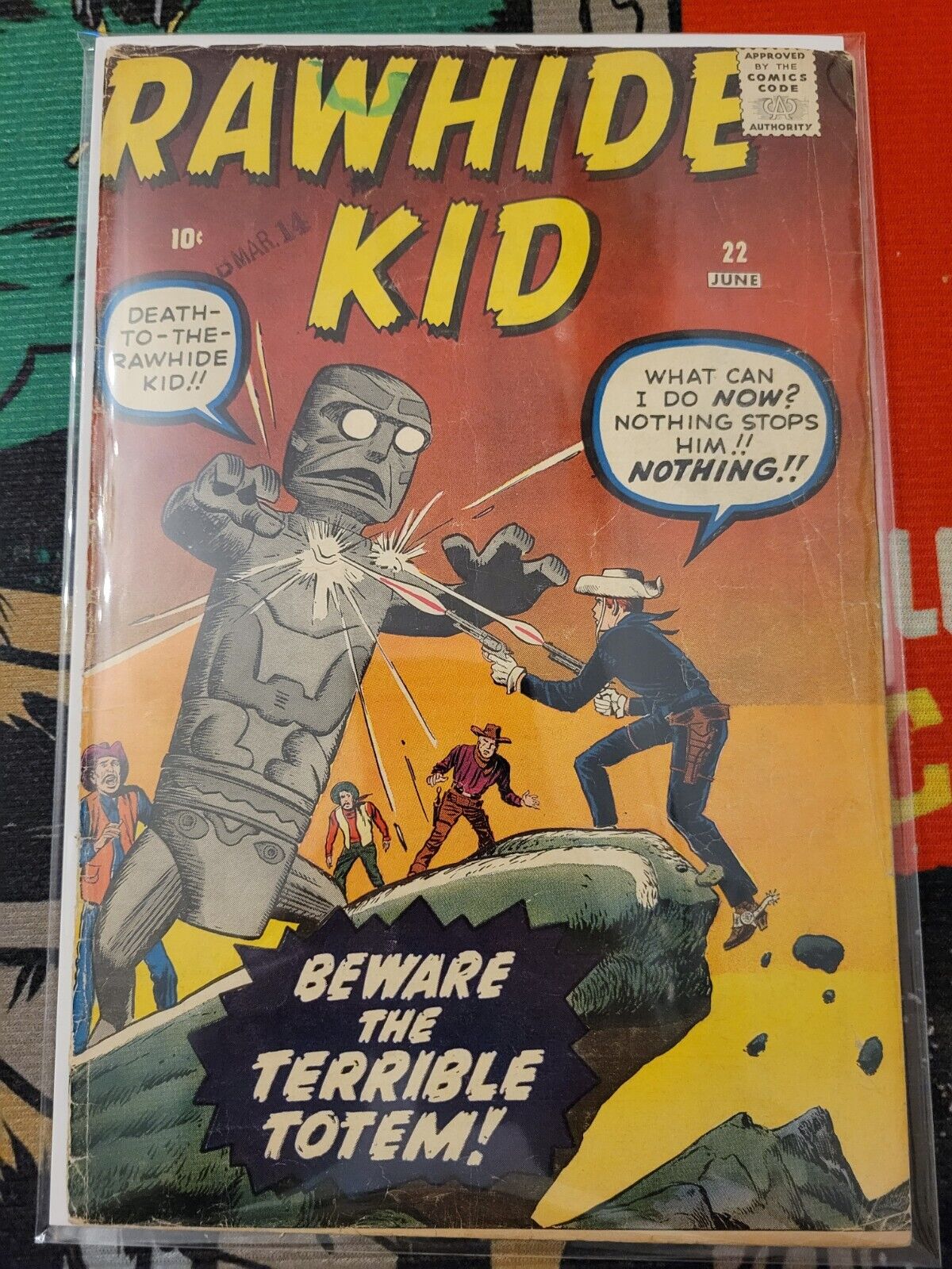 Rawhide Kid Vol 1 #22 *1961 Very Early Jack Kirby Stan Lee VG/VG+ Atlas Marvel