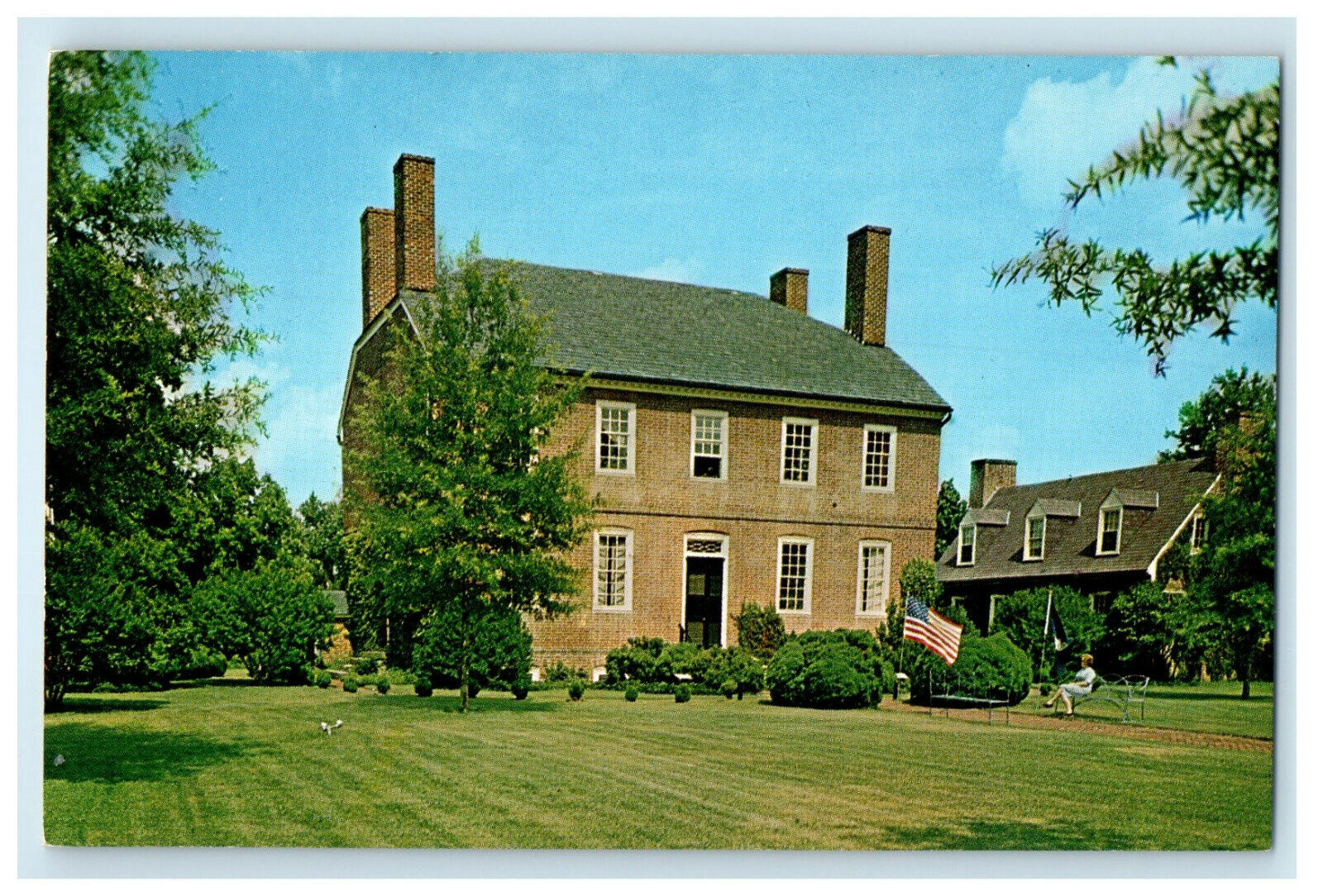 1974 Betty Washington Home Sister of George, Kenmore Fredericksburg VA Postcard