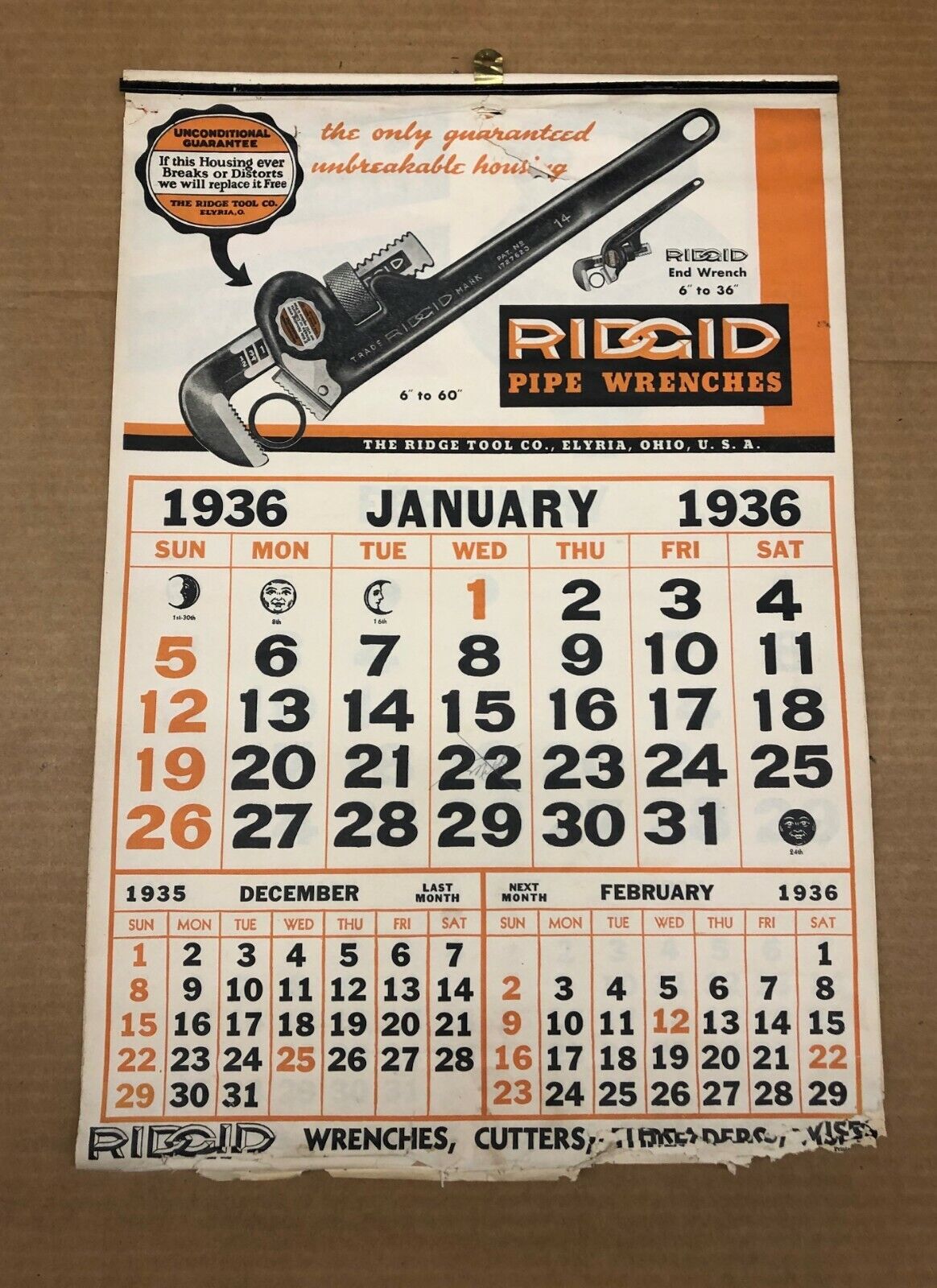 Ridgid Calendars    36 total  