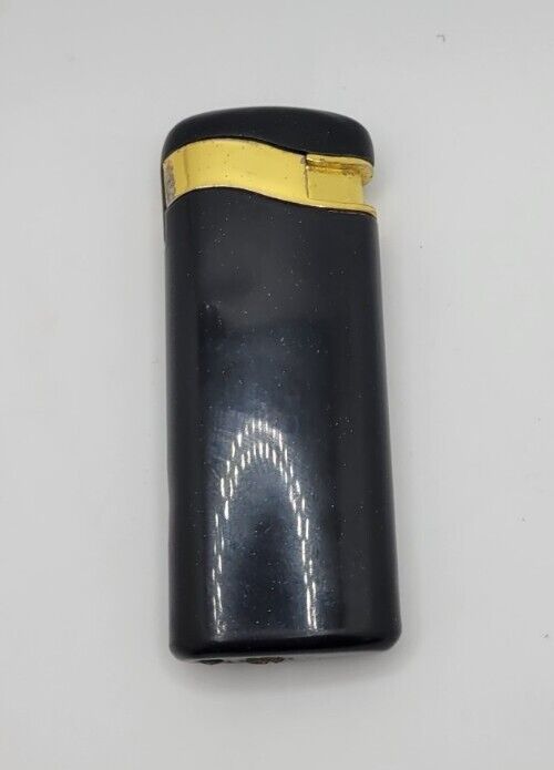 Vintage Black And Gold Lighter From Japan