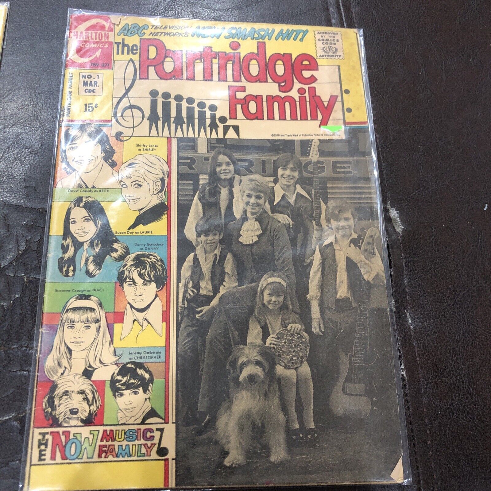 PARTRIDGE FAMILY #1  PHOTO COVER  DAVID CASSIDY ABC TV * CHARLTON  1971  NICE