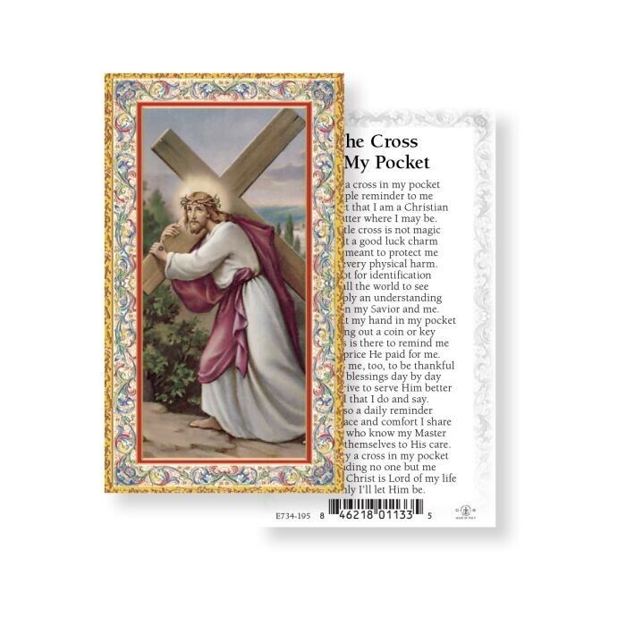 The Cross in My Pocket Holy Card (10-pack) with Two Free Bonus Cards