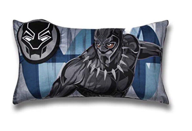 Black Panther Body Pillow 18”x36” Black 3D Original Movie Silver Bodysuit New